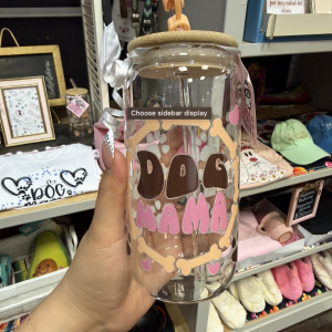 Dog Mama Glass Cup
