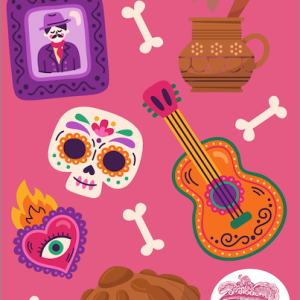 Dia de los Muertos Sticker Sheet