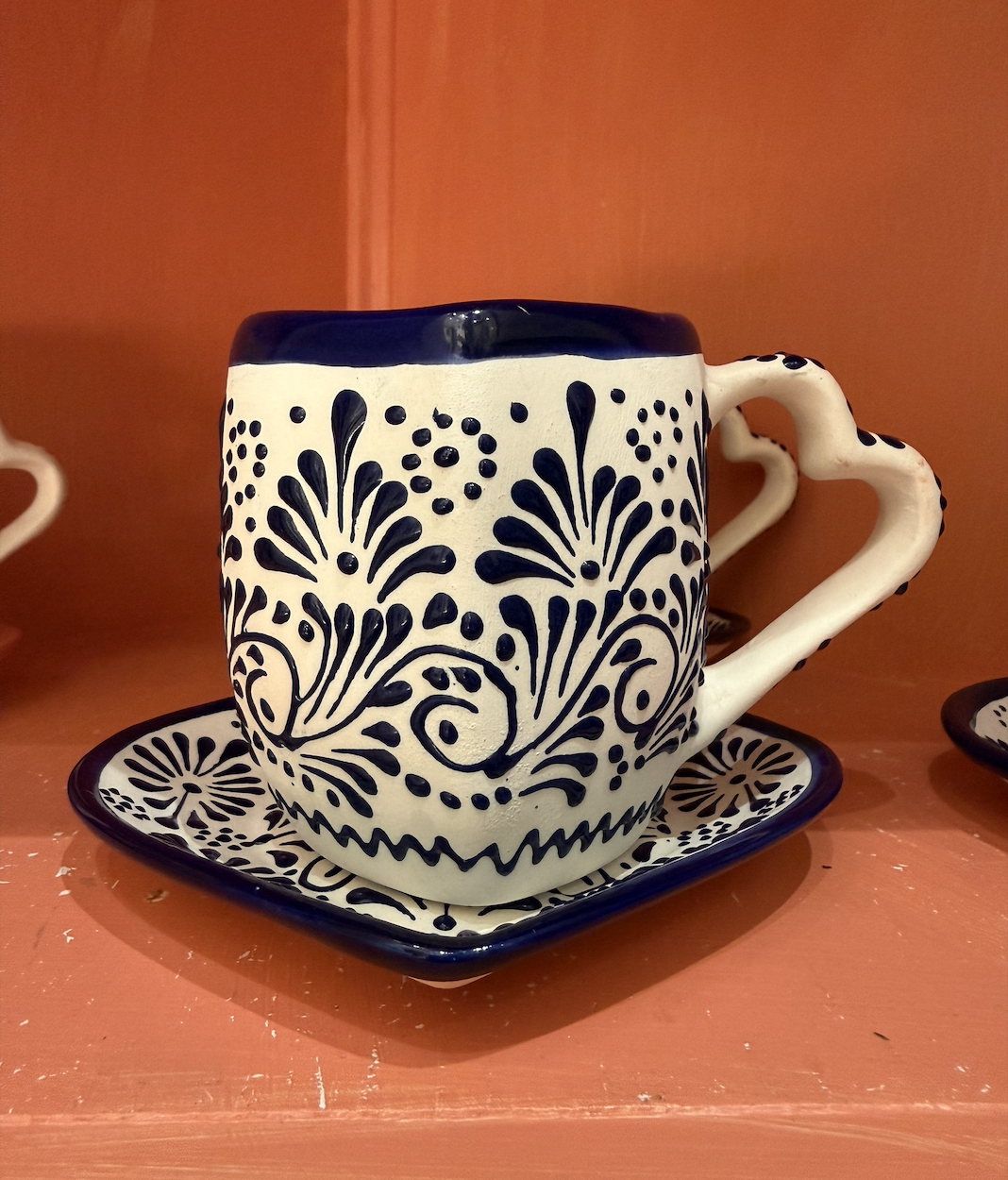 Heart Taza w\ Plate