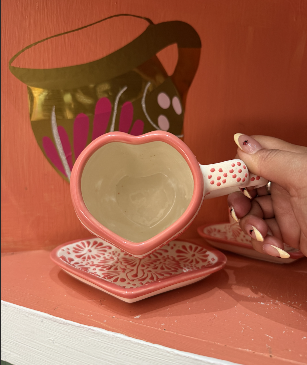 Heart Taza w\ Plate - Image 4