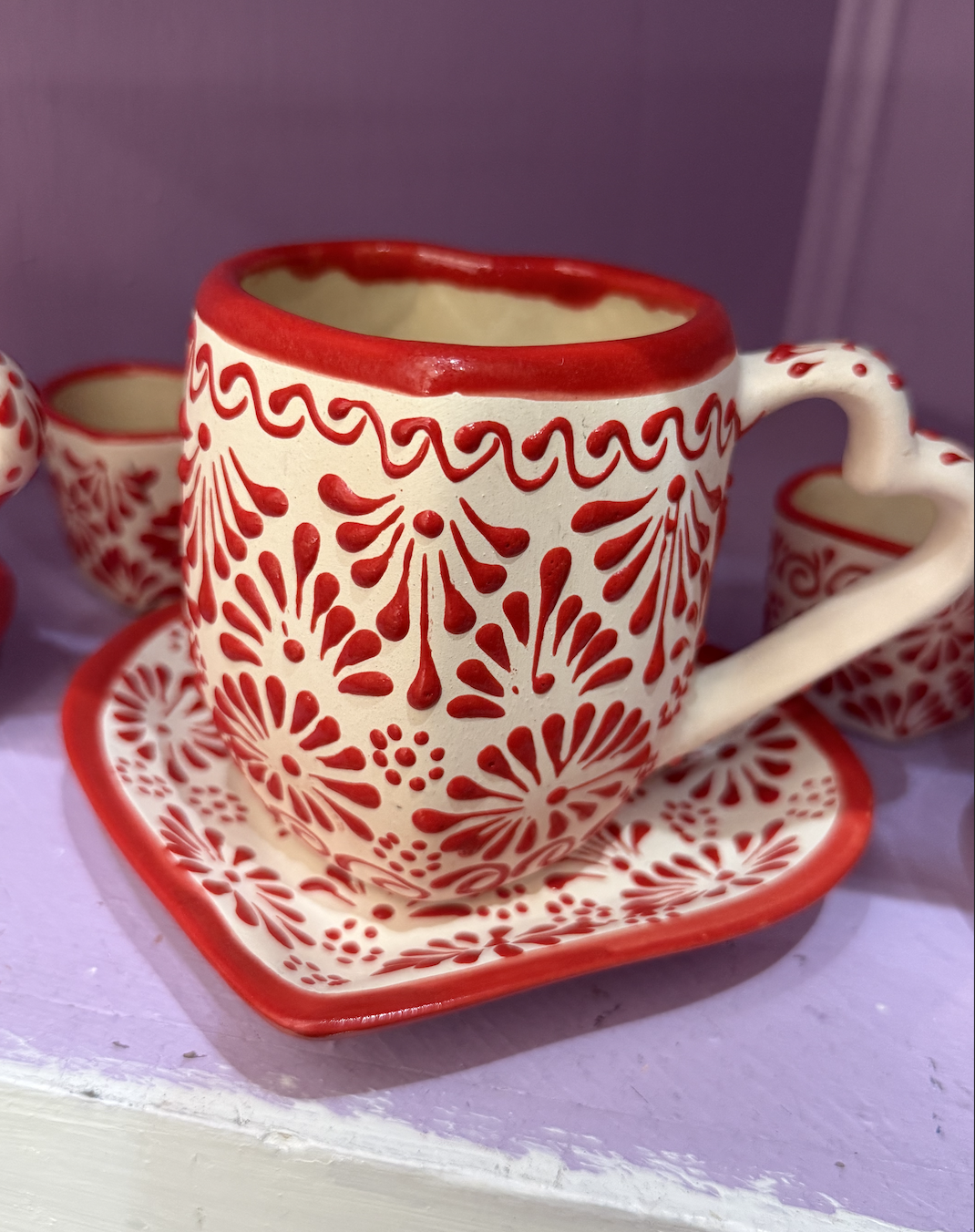 Heart Taza w\ Plate - Image 5