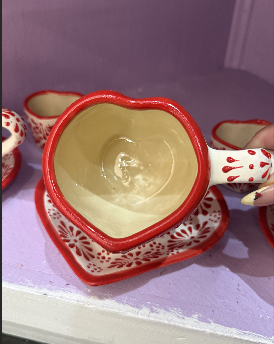 Heart Taza w\ Plate - Image 6